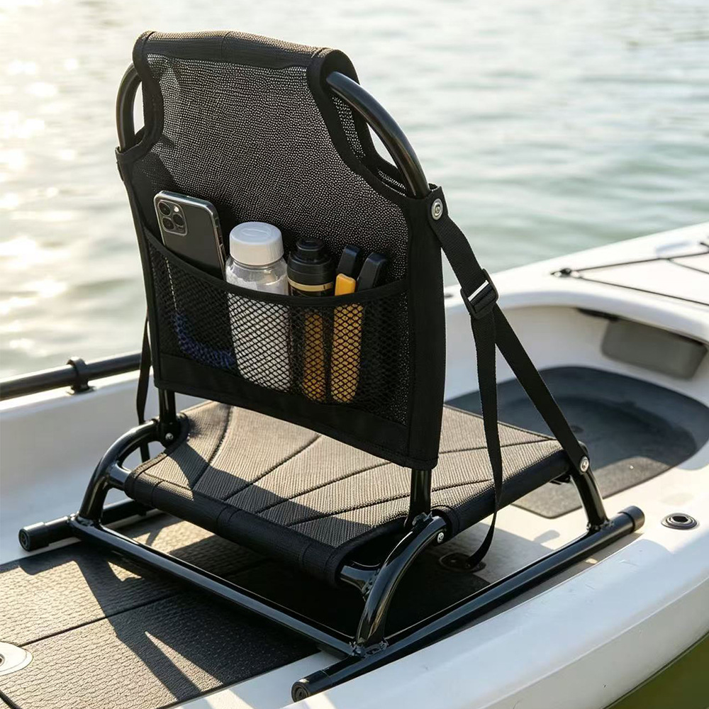 Fishing Kayak Paddle - Asiento Portátil de Aluminio con Respaldo