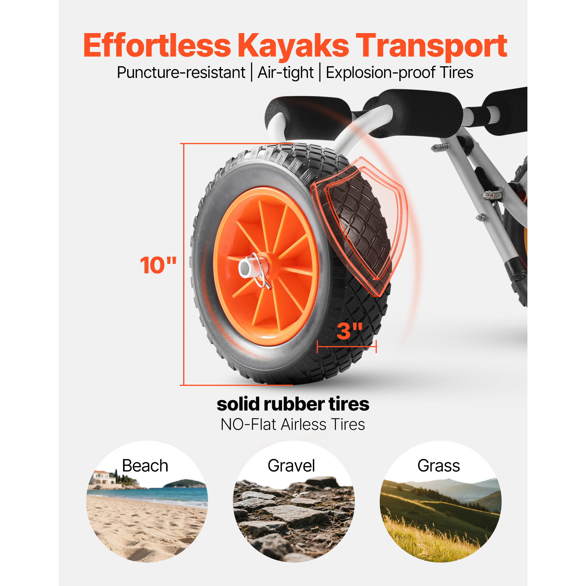 Carrito para Kayak SucceBuy de - Fishing Kayak Cart reseña y precio