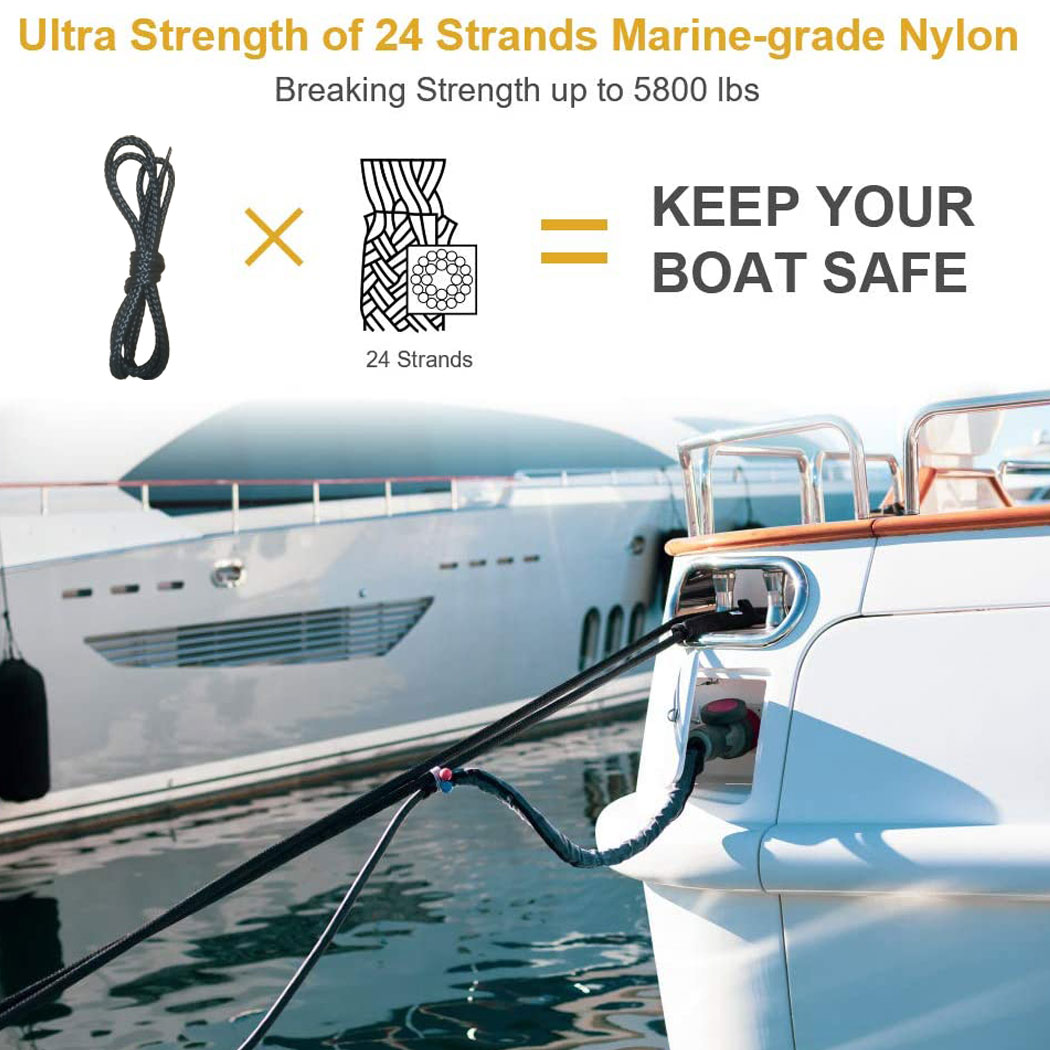 Cuerdas de amarre de nailon, c - Fishing Kayak Anchor reseña y precio